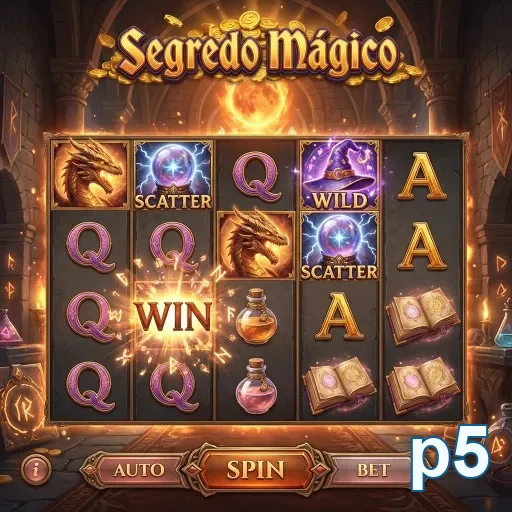 Tela mobile da p5 com login seguro e suporte